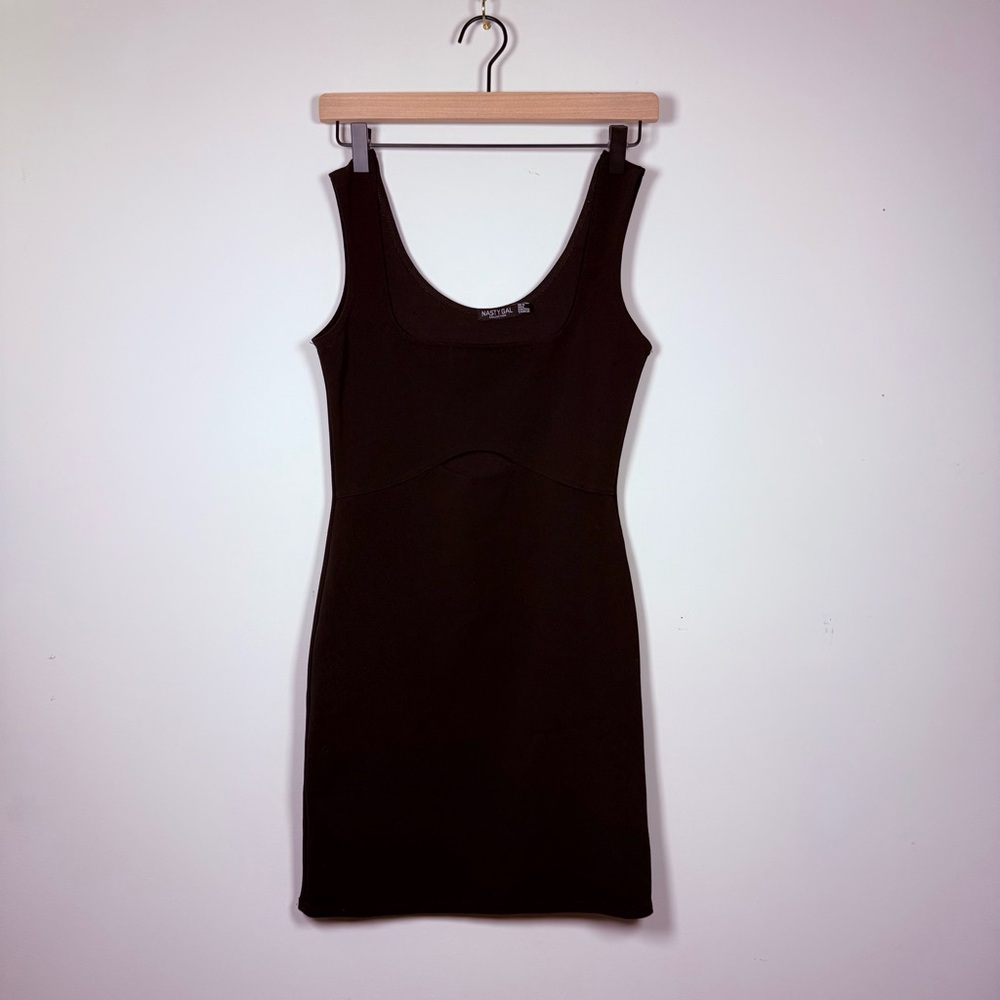 Nasty Gal Black Cut Out Mini Dress